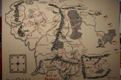 La carte de la "Terre du Milieu" en tapisserie