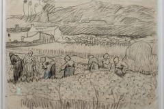 Paysage avec des paysannes récoltant - verso (Amsterdam)